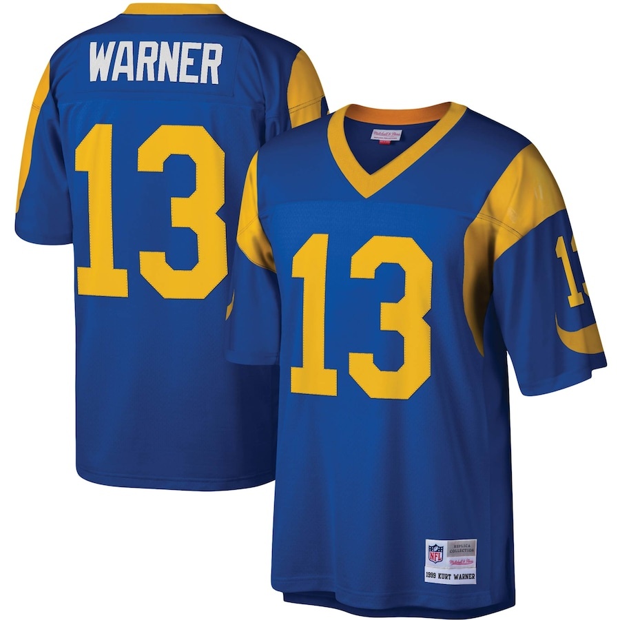 Youth Los Angeles Rams Kurt Warner Mitchell & Ness Royal Blue 1999