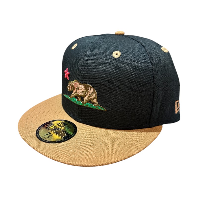California Republic Black and Tan Gray UV New Era 59FIFTY Fitted