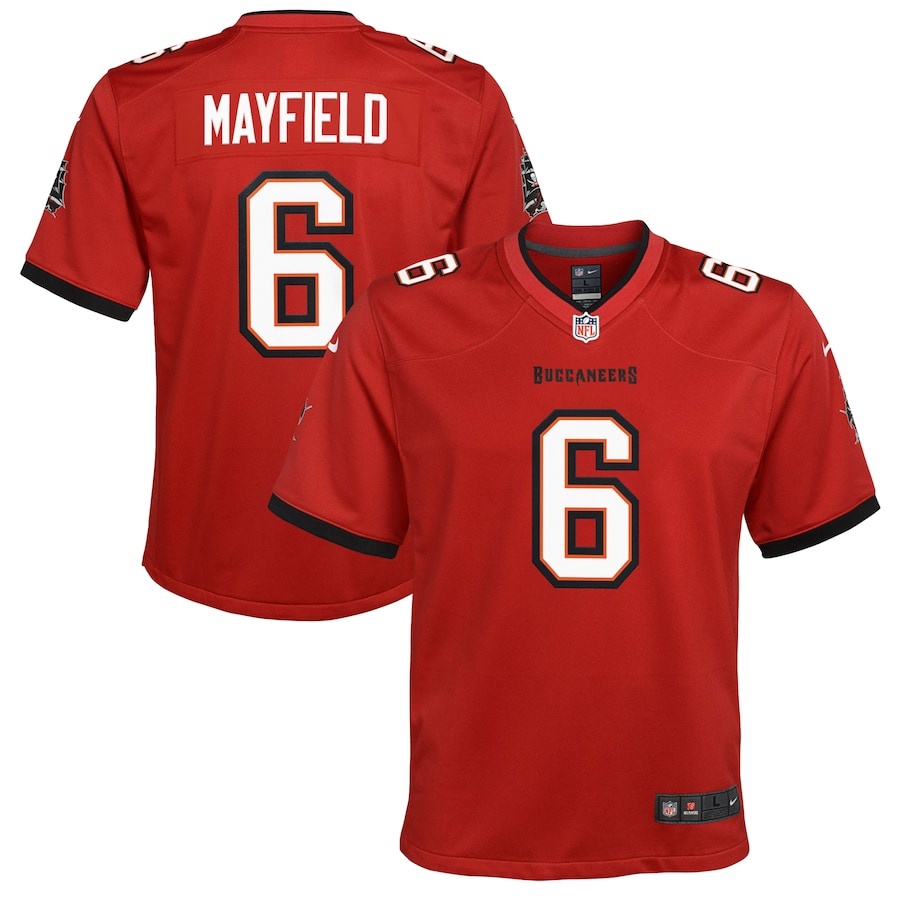 Youth Tampa Bay Buccaneers Baker Mayfield Red Nike Game Jersey