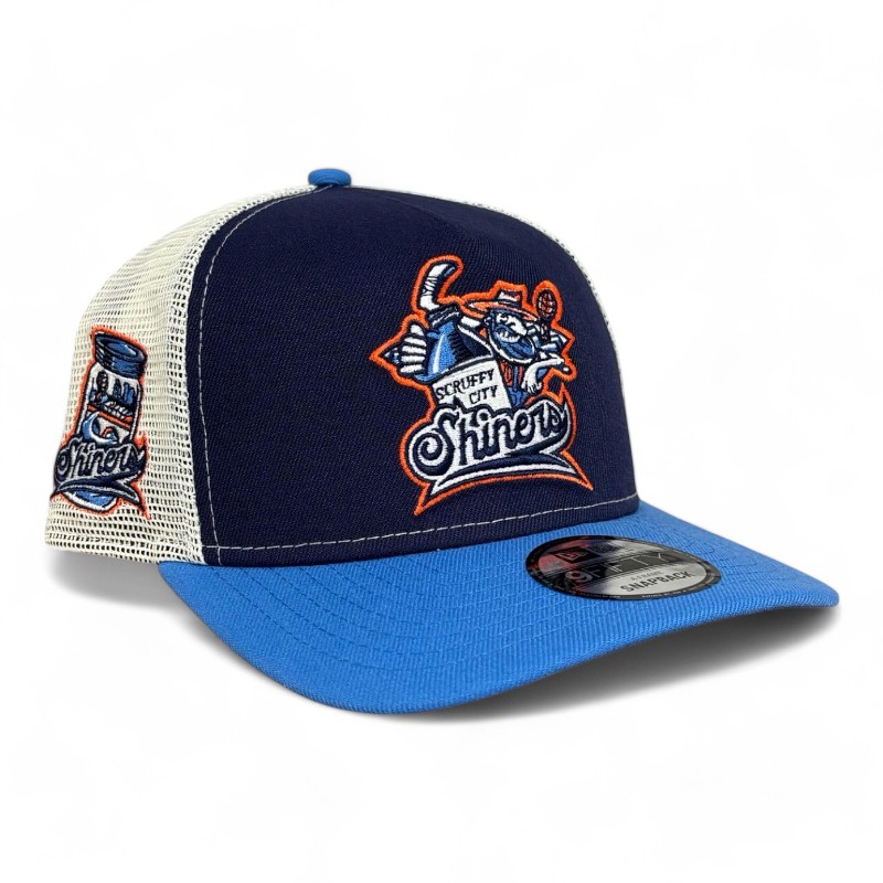 Knoxville Ice Bears X Scruffy City Shiners Navy and White Mesh