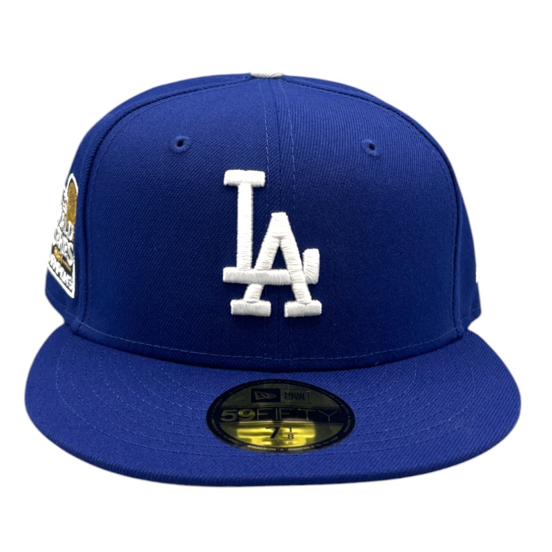 Los Angeles Dodgers Royal Blue 2024 World Series Champions Gray UV New Era 59FIFTY Fitted Hat