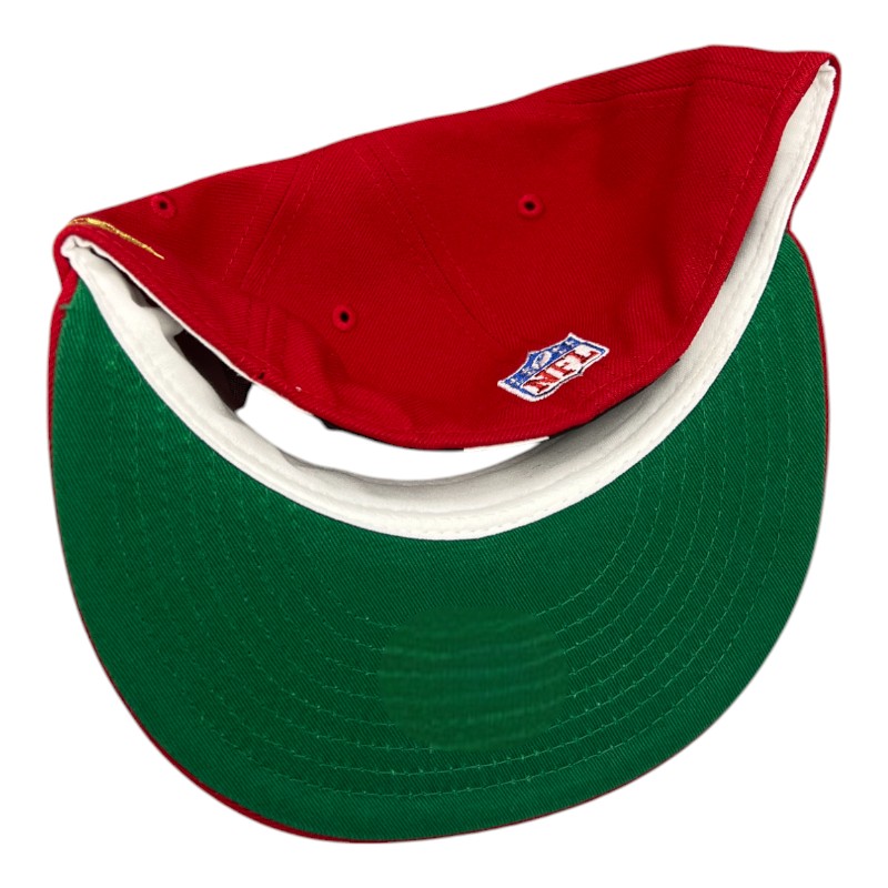 San Francisco 49ers Red 1996 Draft Patch Green UV NFL New Era 59FIFTY Fitted Hat