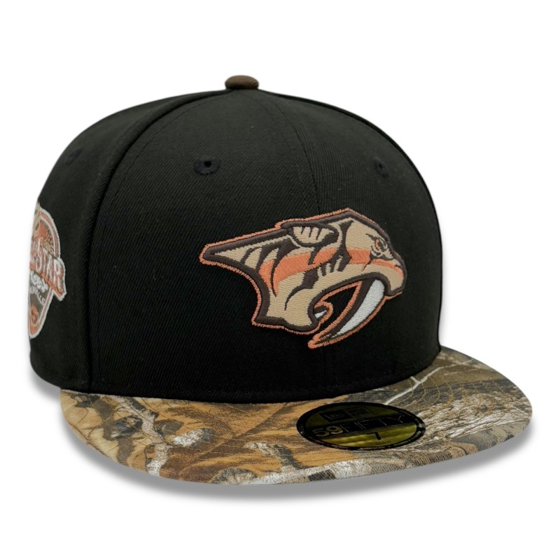 Nashville Predators Black and Realtree 2016 All Star Patch Gray UV New Era 59FIFTY Fitted Hat