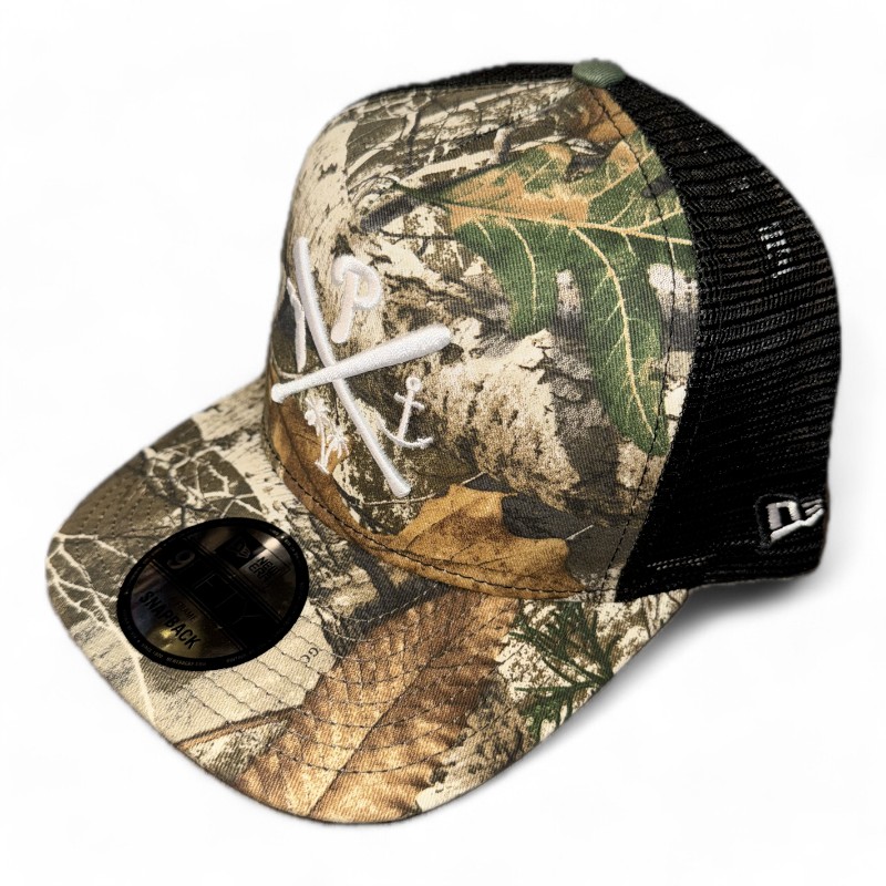 Philadelphia Phillies Realtree and Black Trucker Gray UV New Era A-Frame Snapback Hat