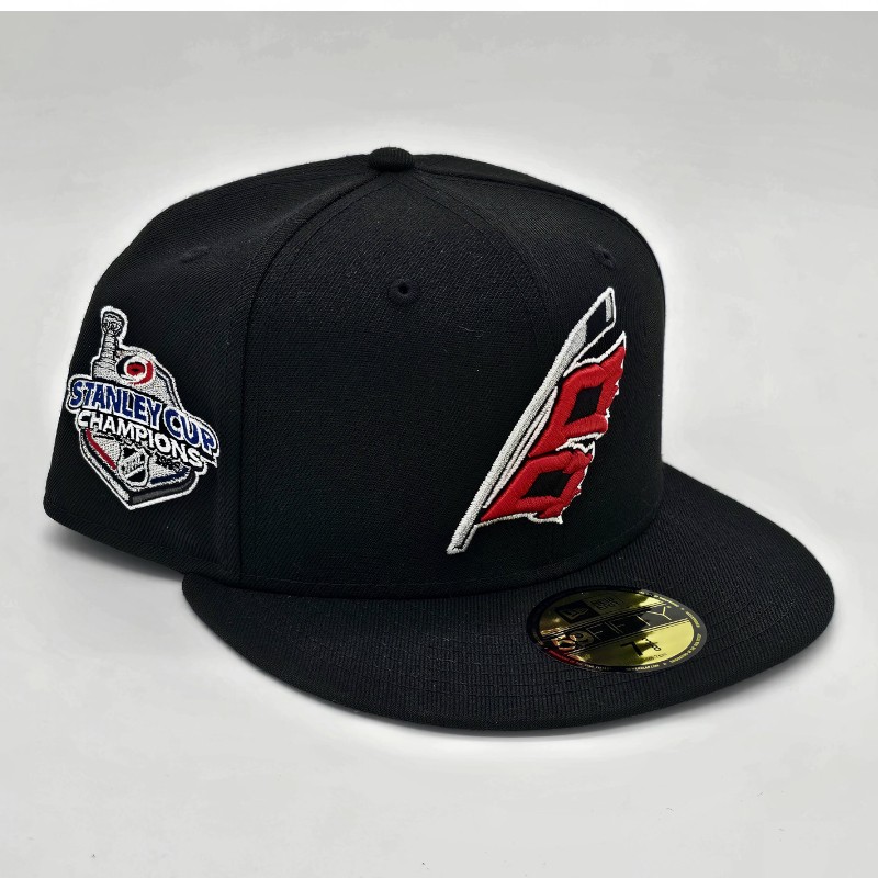 Carolina Hurricanes Black Leon the Lab 2006 Stanley Cup Champions Patch Gray UV 59FIFTY Fitted Hat