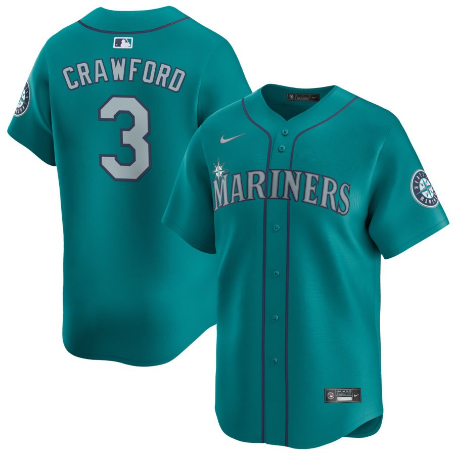 Seattle Mariners JP Crawford Teal Nike Limited Player Jersey | Pro
