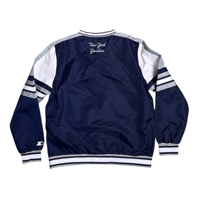 New York Yankees Navy Starter Enforcer Pullover Jacket