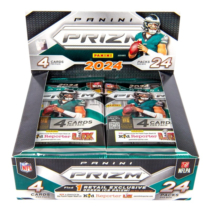 2024 Panini Prizm Football NFL Trading Cards 24 Count Retail Box