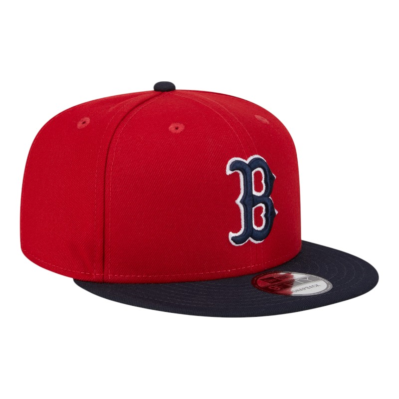 Boston Red Sox Red and Navy 2025 Batting Practice New Era 9FIFTY Snapback Hat