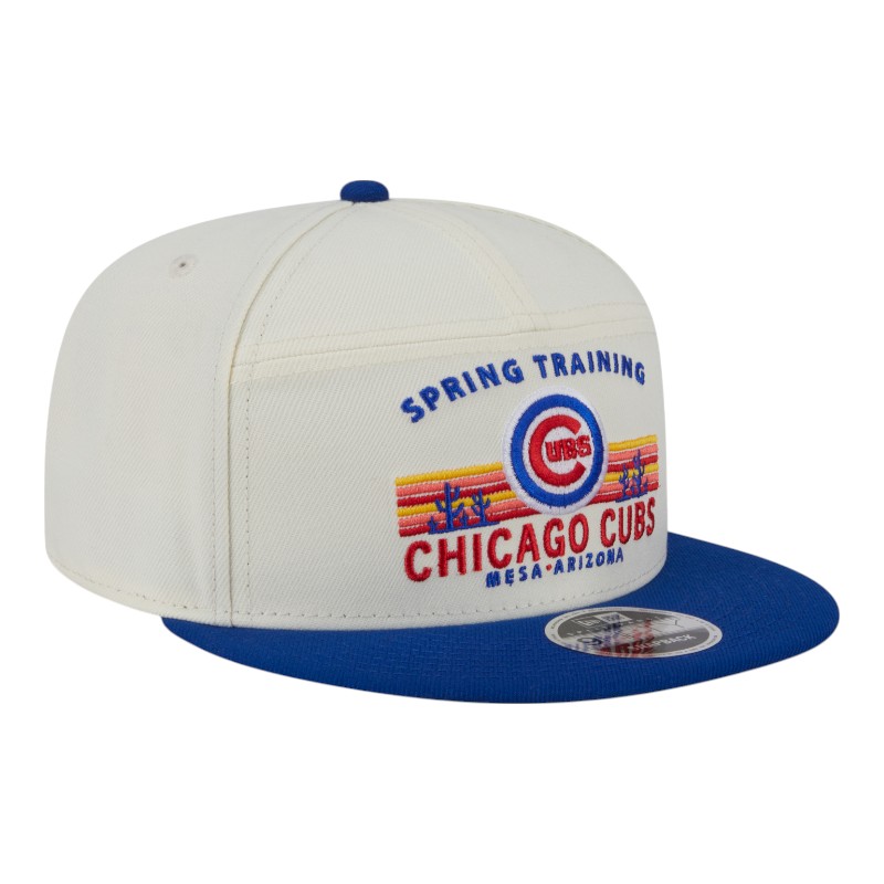 Chicago Cubs Chrome and Royal Blue Spring Training New Era 9FIFTY Split Panel Snapback Hat