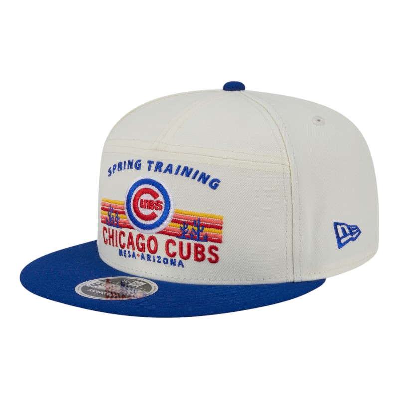 Chicago Cubs Chrome and Royal Blue Spring Training New Era 9FIFTY Split Panel Snapback Hat