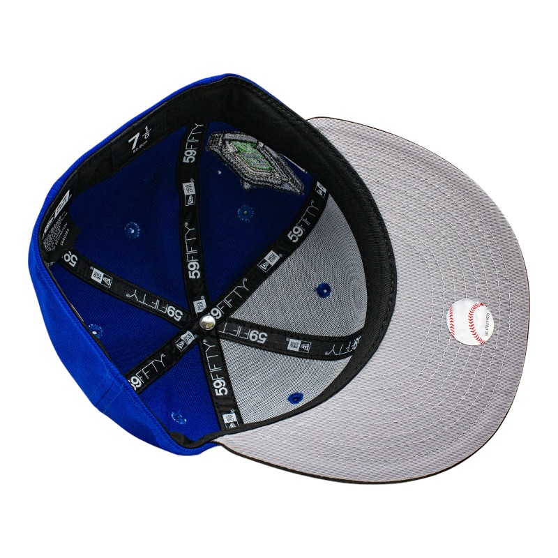Philadelphia Phillies Blue and Black Shibe Park Patch Grey UV New Era 59Fifty Fitted Hat
