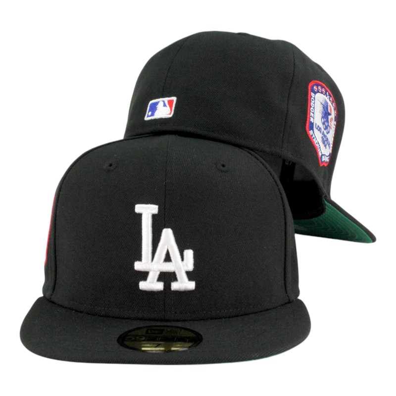 Los Angeles Dodgers Black "84 Olympic Pack" Green UV New Era 59FIFTY Fitted Hat