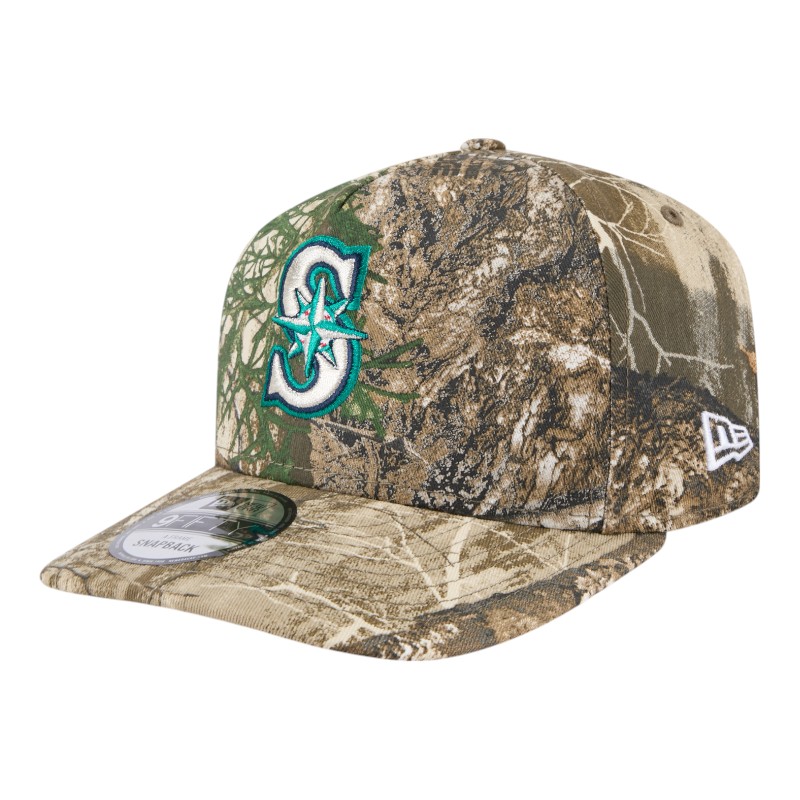 Seattle Mariners Realtree Camo Grey UV New Era 9FIFTY A-Frame Snapback Hat