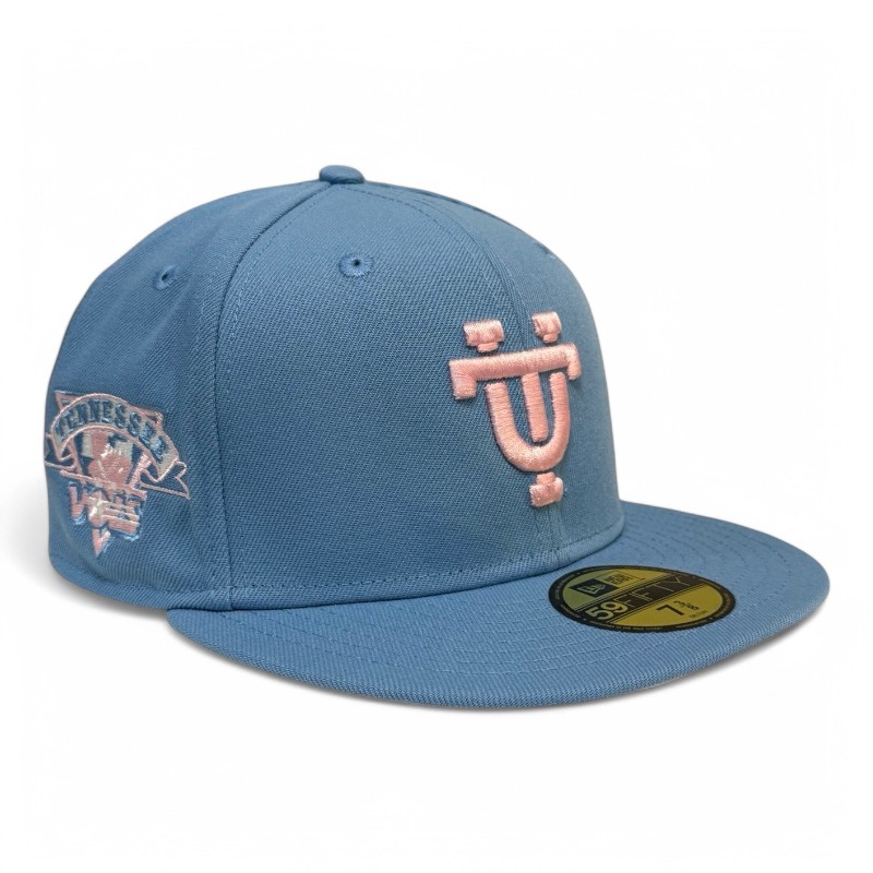 Tennessee Volunteers NCAA Blue and Pink Cotton Candy Team Logo Patch New Era 59FIFTY Fitted Hat