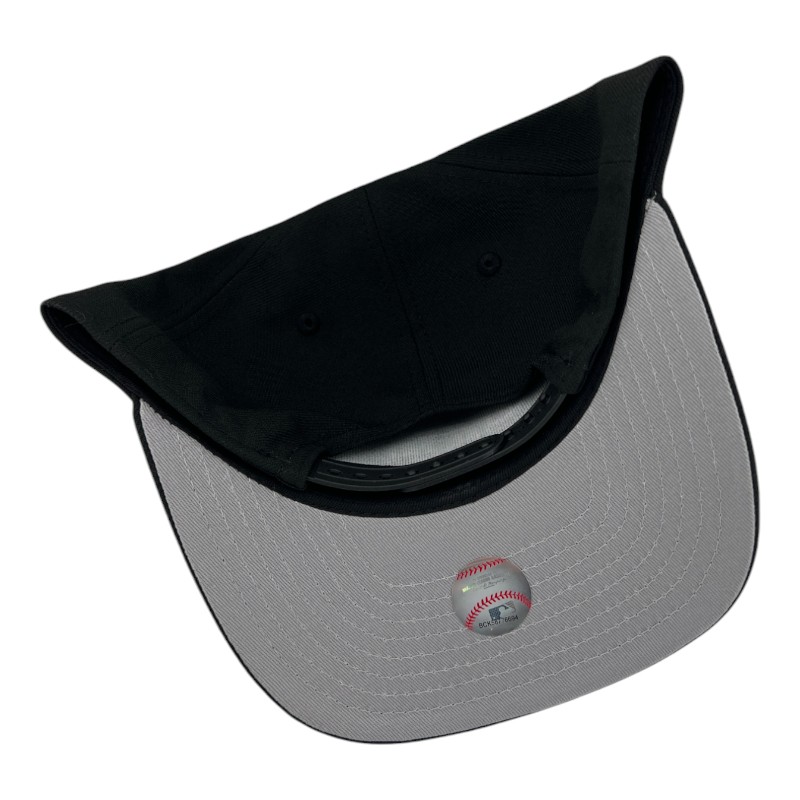 Los Angeles Dodgers Black and White Cursive D Logo New Era 9FIFTY A-Frame Snapback Hat