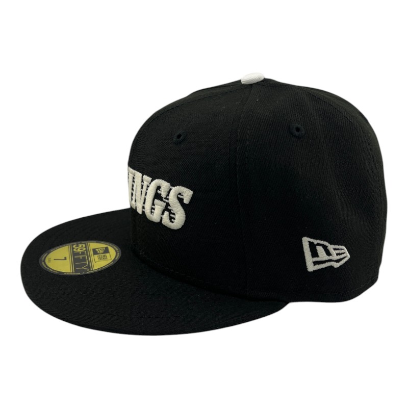 Los Angeles Kings Black Script Grey UV 59FIFTY Fitted Hat