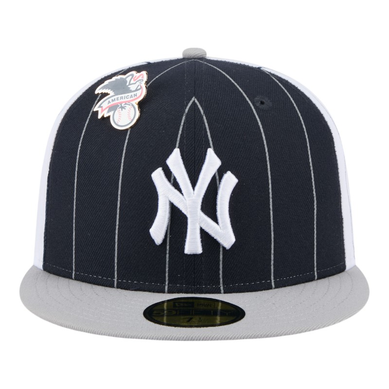 New York Yankees Pinstripe with League Pin Era 59FIFTY Fitted Hat