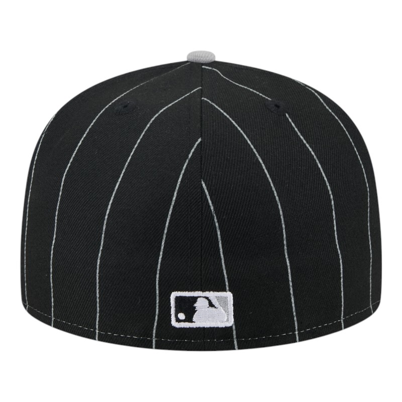 Chicago White Sox Pinstripe with League Pin New Era 59FIFTY Fitted Hat