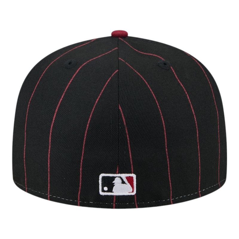 Arizona Diamondbacks Pinstripe with League Pin New Era 59FIFTY Fitted Hat