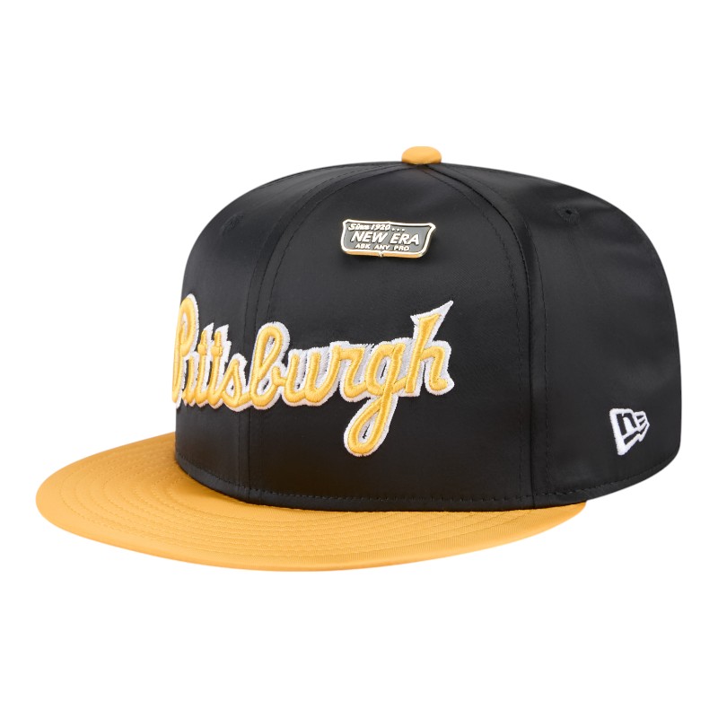 Pittsburgh Pirates Satin Two Tone With New Era Pin 59FIFTY Fitted Hat