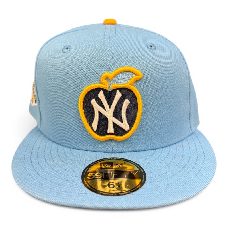 New York Yankees Powder Blue and Yellow 1951 WS Patch Gray UV Era 59FIFTY Fitted Hat