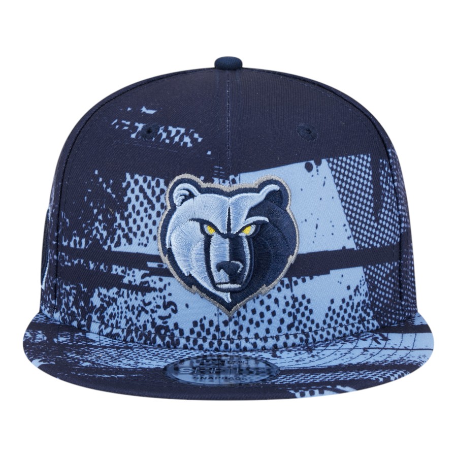 Memphis Grizzlies Navy and Light Blue Tip Off New Era 9FIFTY Snapback Hat