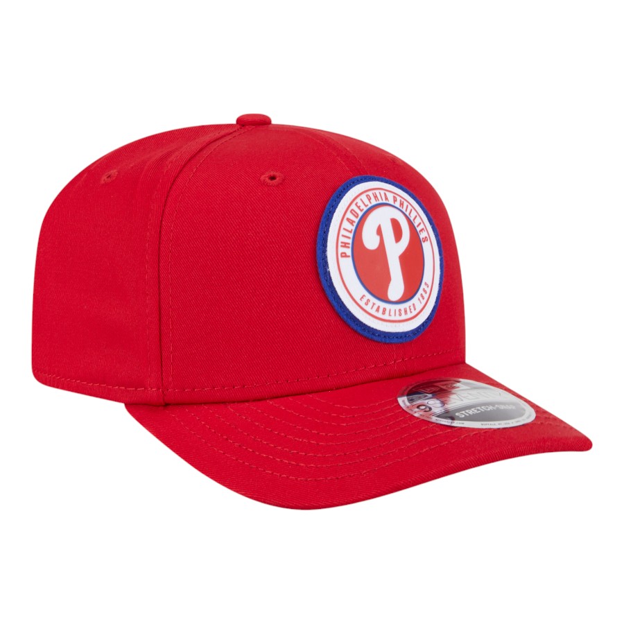 Philadelphia Phillies Red Circle Patch New Era 9SEVENTY Adjustable Hat
