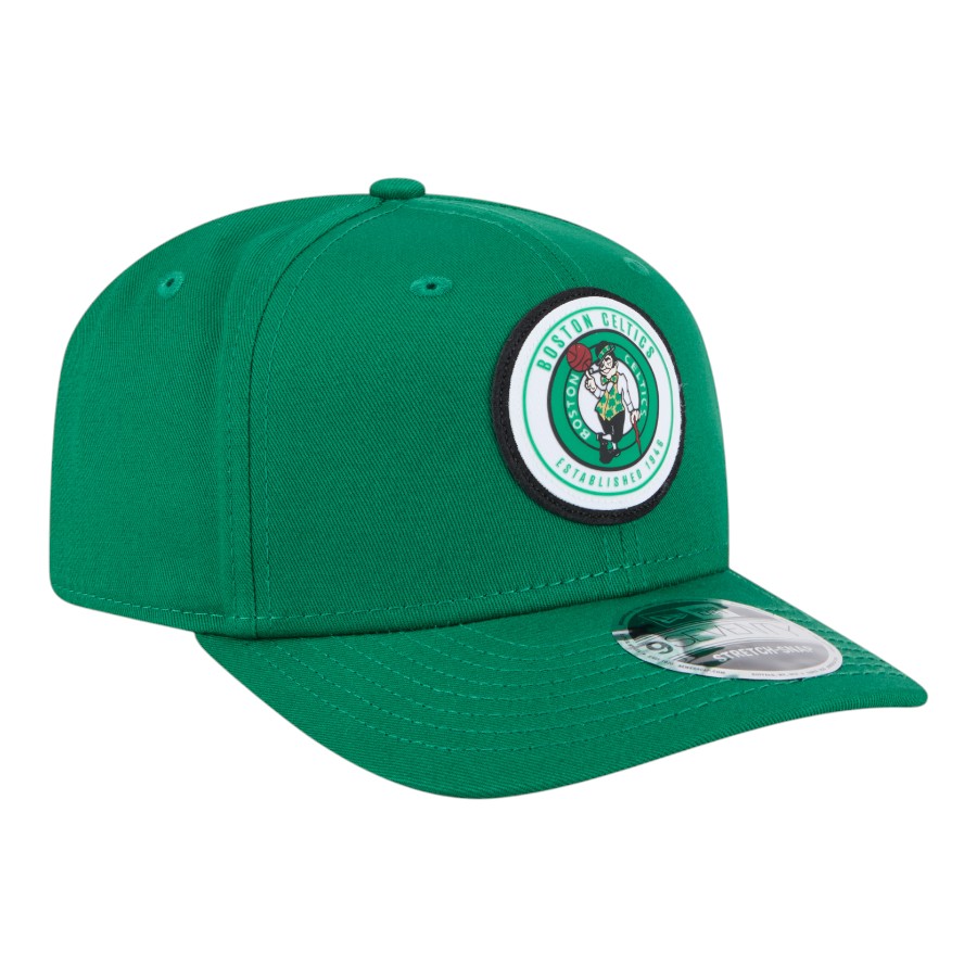 Boston Celtics Green Circle Patch New Era 9SEVENTY Adjustable Hat