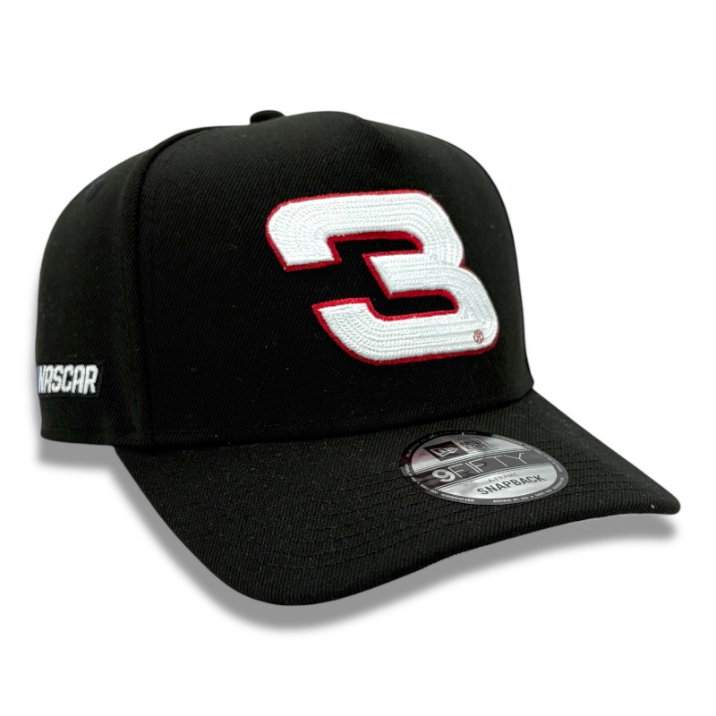 Dale Earnhardt Black Nascar Patch New Era 9FIFTY A-Frame Snapback Hat