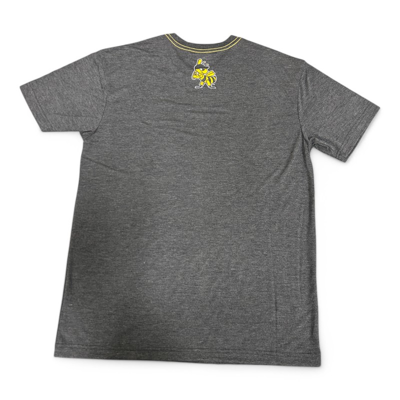 Salt Lake Bees Graphite and Yellow Colosseum T-Shirt