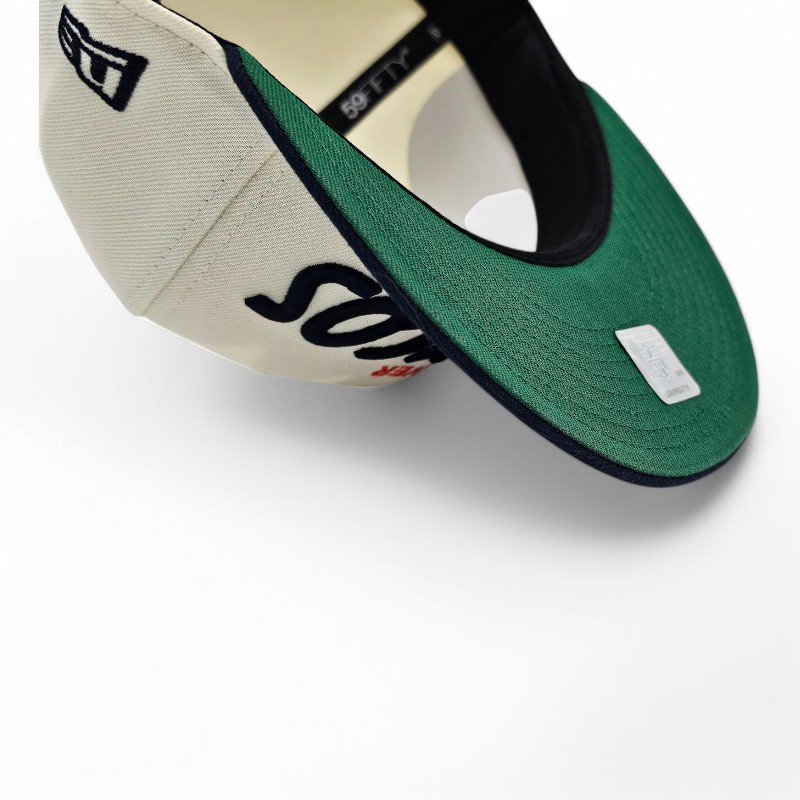 Denver Broncos Chrome Oceanside 2T Blue Leon the Lab 5280 Patch Green UV New Era 59FIFTY Fitted Hat