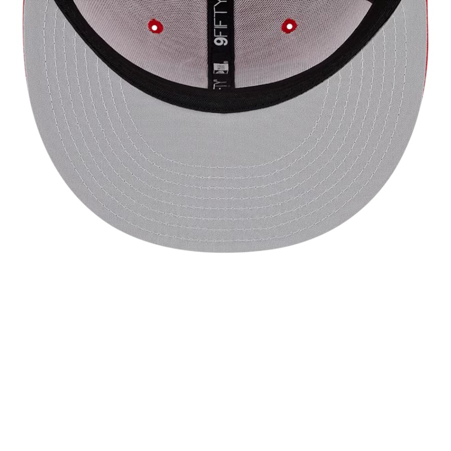 San Francisco 49ers Scarlet Red Trucker New Era 9FIFTY Snapback Hat