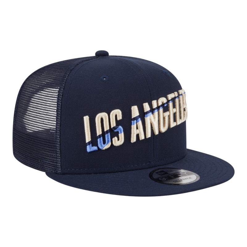 Los Angeles Dodgers Navy City Connect Trucker New Era 9FIFTY Snapback Hat