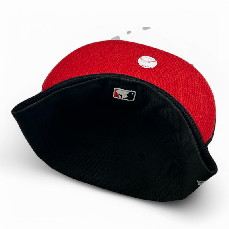 Boston Red Sox White on Black UV New Era 59FIFTY Fitted Hat