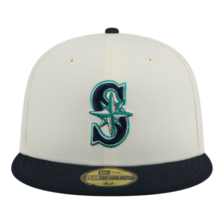 Seattle Mariners Chrome and Navy New Era 59FIFTY Fitted Hat