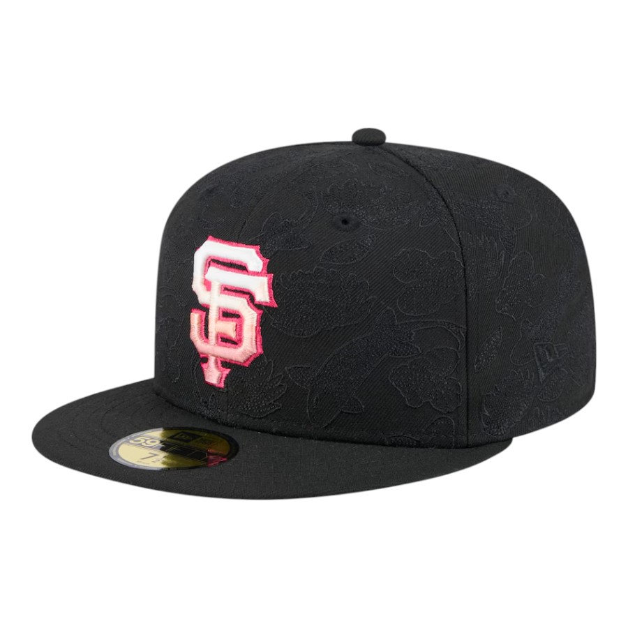 San Francisco Giants Black and Pink Tonal Koi New Era 59FIFTY Fitted Hat