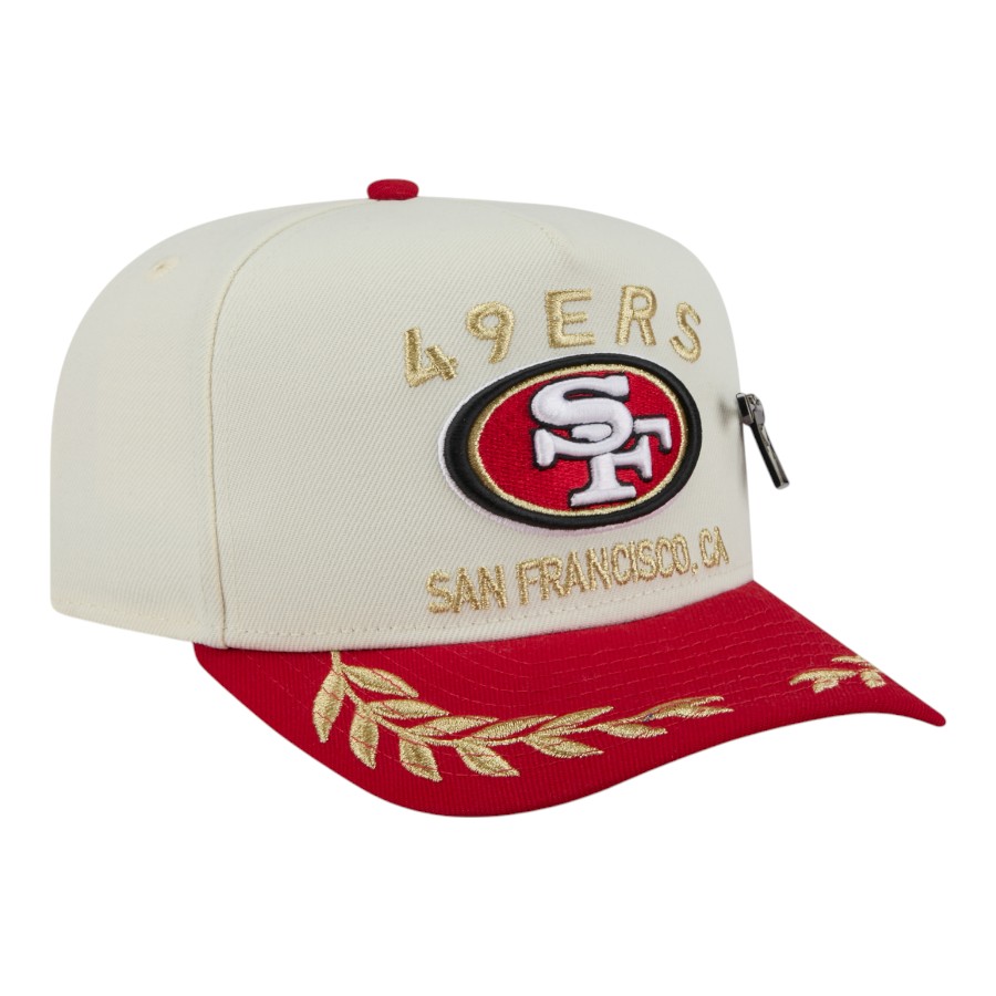 San Francisco 49ers Cream and Red 2025 NFL Draft New Era A-Frame 59FIFTY Fitted Hat