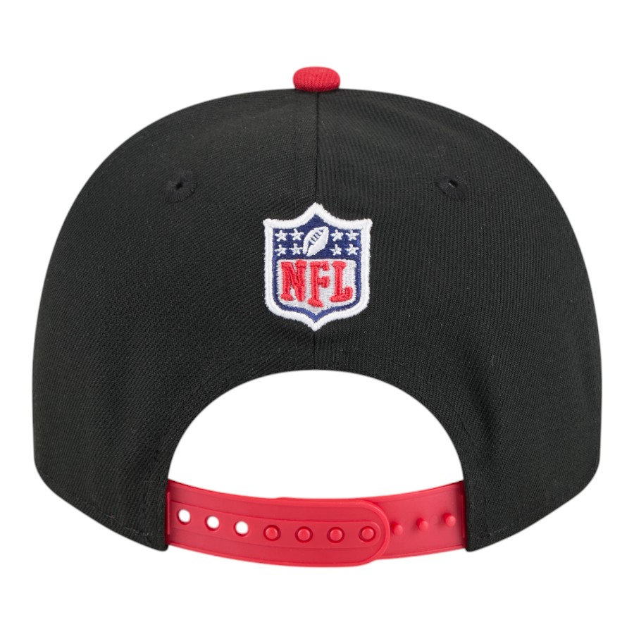 San Francisco 49ers Black and Red 2025 NFL Draft New Era A-Frame 9FIFTY Snapback Hat