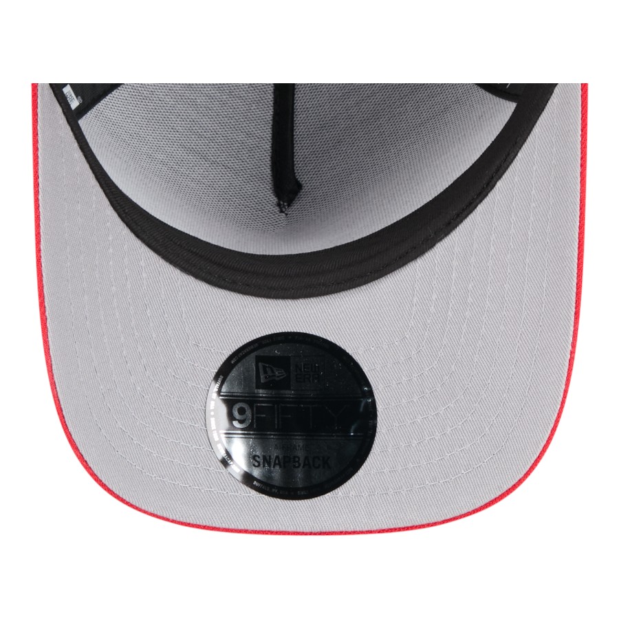 Houston Texans Black and Red 2025 NFL Draft New Era A-Frame 9FIFTY Snapback Hat