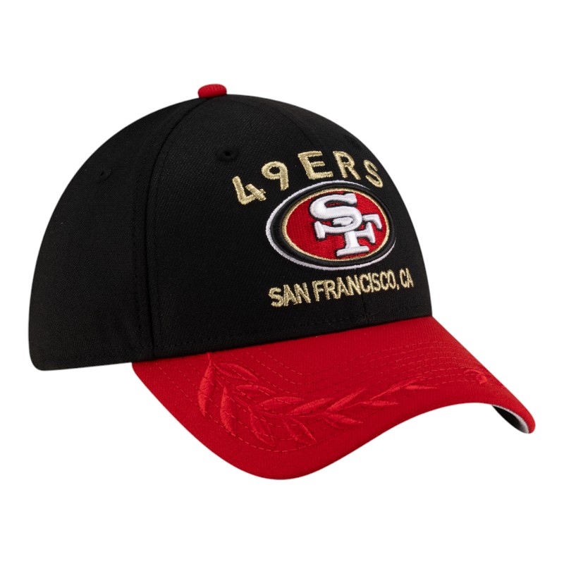 San Francisco 49ers Black and Red 2025 NFL Draft New Era 39THIRTY Flex Hat