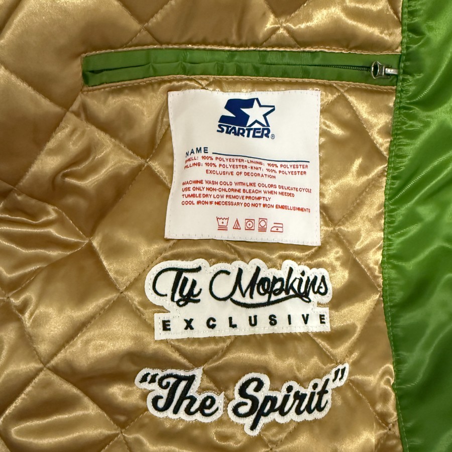 Detroit Lions "The Spirit" Ty Mopkins 313 Day Full Snap Button Up Starter Jacket