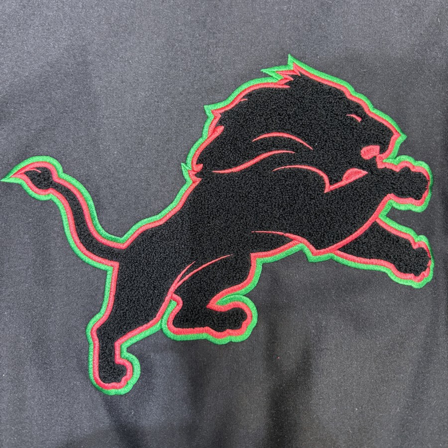 Detroit Lions "Say It Loud" Ty Mopkins Black History Month Varsity Starter Jacket