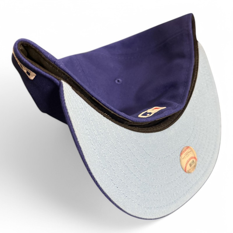 Los Angeles Dodgers White on Royal Blue Upside Down LA Baby UV New Era 59FIFTY Fitted Hat