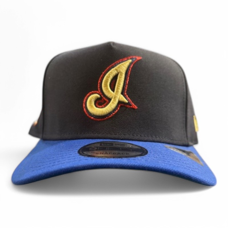 Cleveland Indians Navy and Royal Blue New Era 9FIFTY A-Frame Snapback Hat