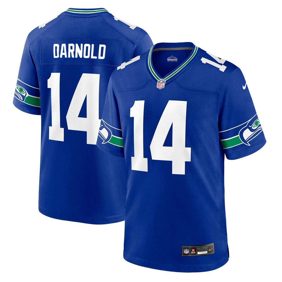 Ｍ＆Ｎ ＮＦＬ SEATTLE SEAHAWKS スタジアム ジャン5L Seattle Seahawks Football Jersey Blue Green Kid's M Boy Girl