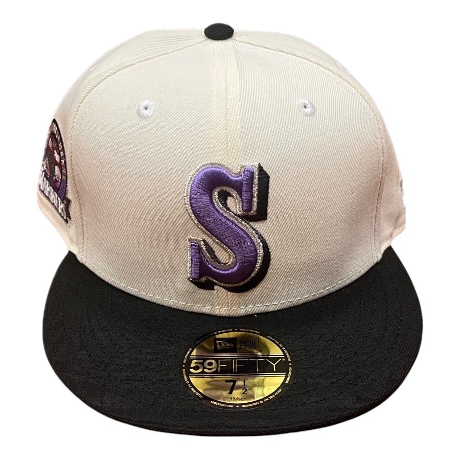 Seattle Mariners Chrome and Black 30th Anniversary Grey UV New Era 59FIFTY Fitted Hat