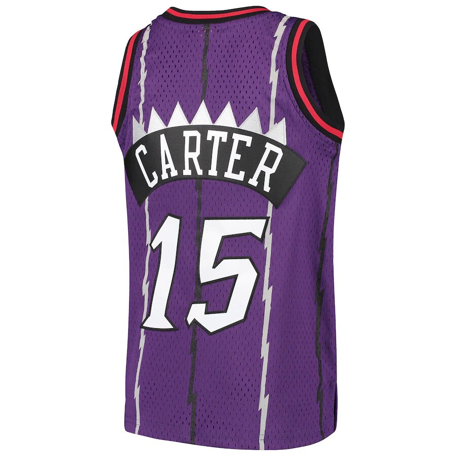 Youth Vince Carter Toronto Raptors Mitchell & Ness Hardwood Classics Swingman Purple Jersey