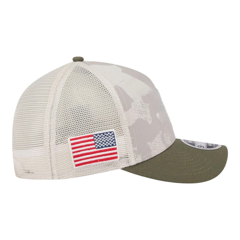 Los Angeles Dodgers 2025 Armed Forces Day New Era 9FORTY M-Crown A-Frame Adjustable Hat