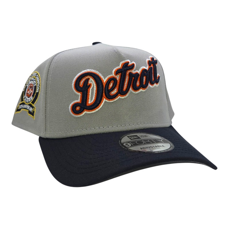 【DETROIT】EP Detroit Tigers Gray and Navy 1968 WS Patch New Era A-Frame